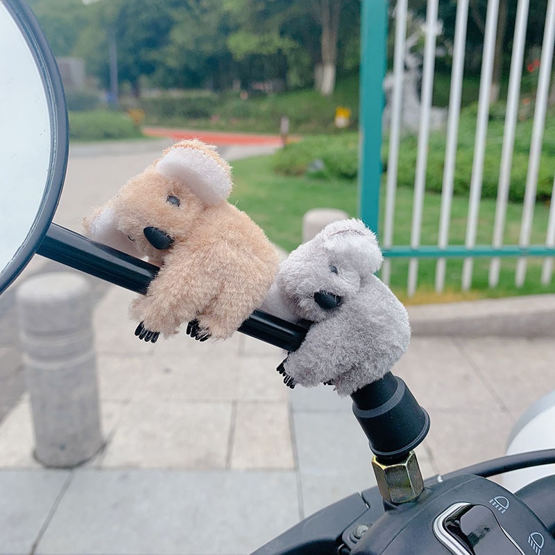 Búp Bê Gấu Koala Hoạt Hình Nhồi Bông Gắn Gương Chiếu Hậu Trang Trí Xe Mô Tô