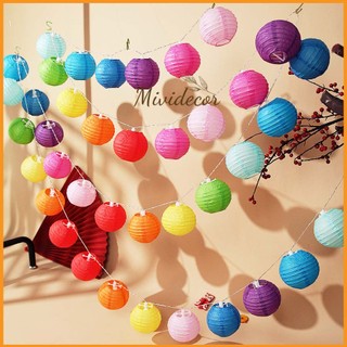 Lồng đèn mini 10cm đèn lồng nhỏ đèn trung thu mini MIVIDECOR lồng đèn trang trí tết đèn lồng giấy đèn lồng vải