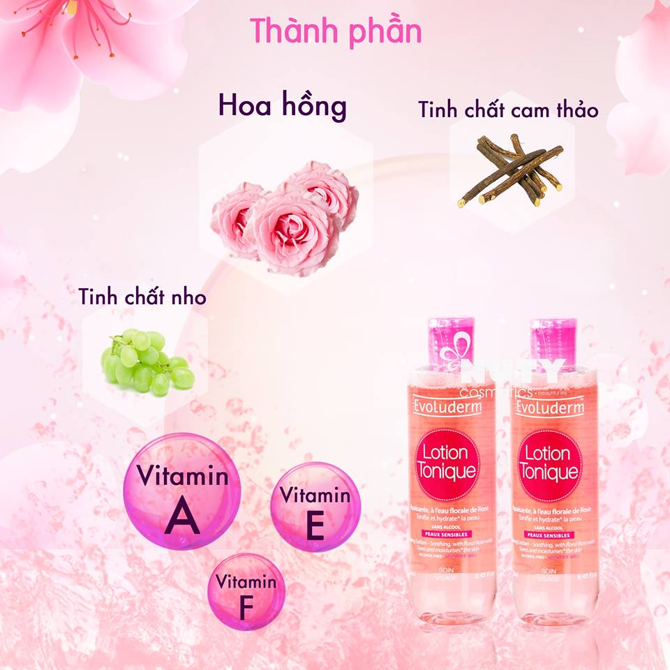 Nước Hoa Hồng Evoluderm Toning Lotion (250ml)