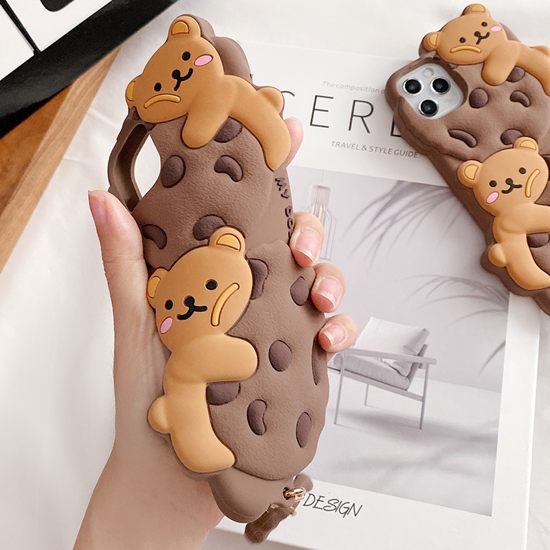 Dễ Thương Ốp Điện Thoại Silicon Họa Tiết Động Vật Hoạt Hình Cho iphone 15 14 13 12 11 pro max