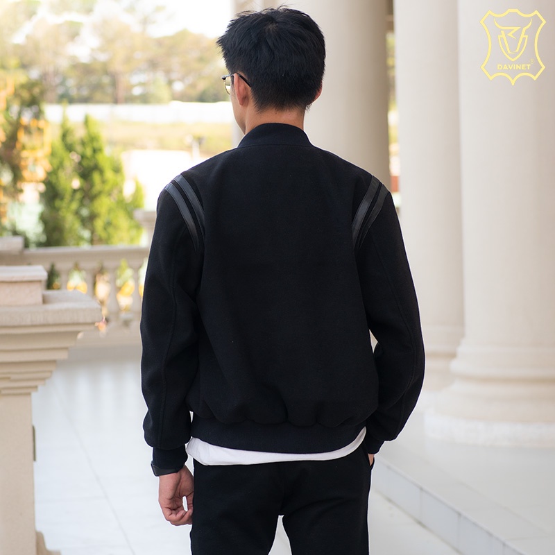 Áo Khoác Teddy Unisex DAVINET Am23-05, Da Xịn, Siêu Bền, Mềm Nhẹ, Bảo Hành 5 Năm