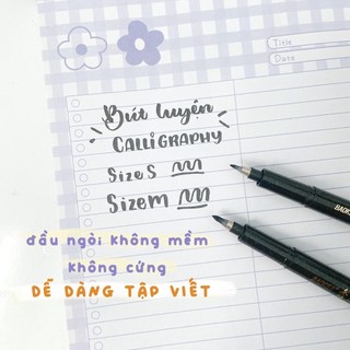 Bút Brush Viết Calligraphy trang trí Bullet Journal - Có thể refill mực