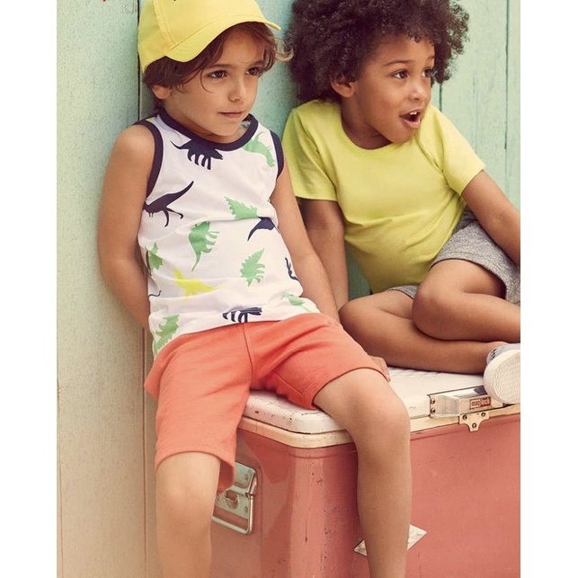 Quần short bé trai xuất dư xịn chất da cá + cotton