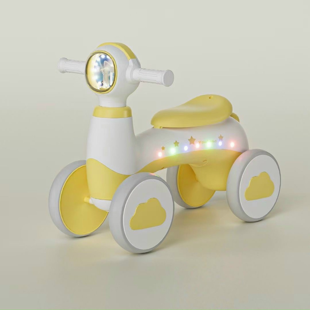 Xe chòi chân cho bé cao cấp 4 bánh. Xe Có Đèn Nháy 2 Bên. Có nhạc.Đèn Phát sáng. Dành Bé Từ 1 Đến 6 Tuổi