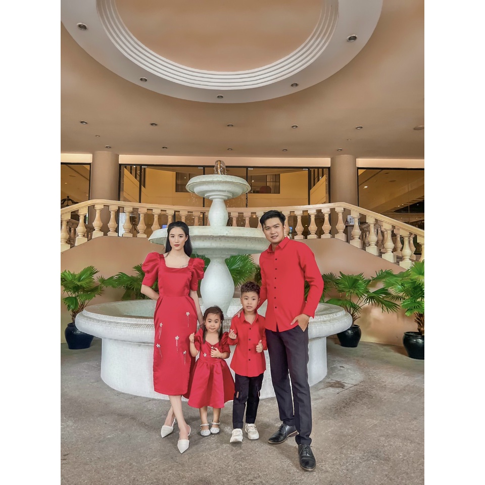 Đồ gia đình 3 người/ 4 người/ 5 người, set gia đình, áo đồng phục gia đình đi biển, dự tiệc/ F17