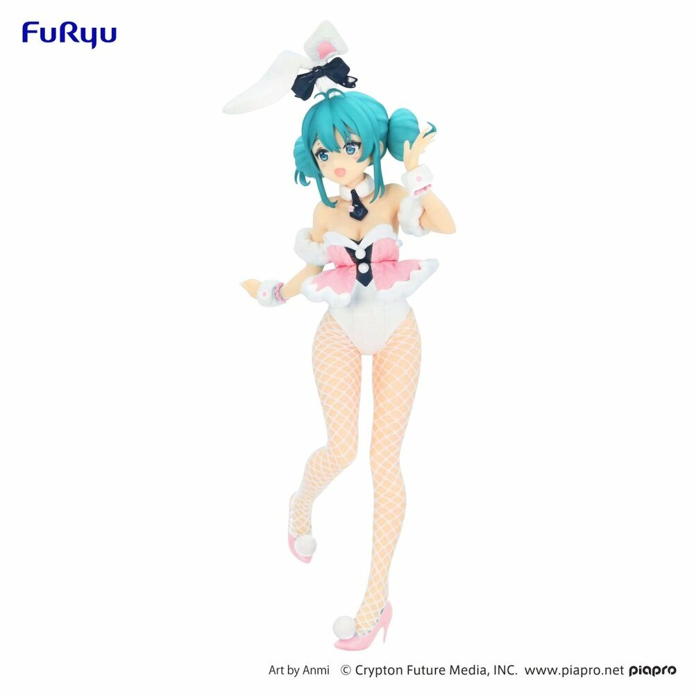 Mô hình Figure Furyu BiCute Bunnies Hatsune Miku White Rabbit Baby Pink ver - Vocaloid