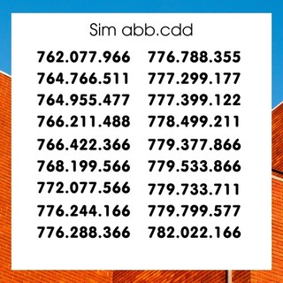 Sim mobifone: sim số đẹp abb.cdd - sim tiêu diêu - t07