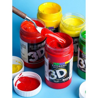 Màu Acrylic 3D 300ml vẽ tranh tường,tên vải,....