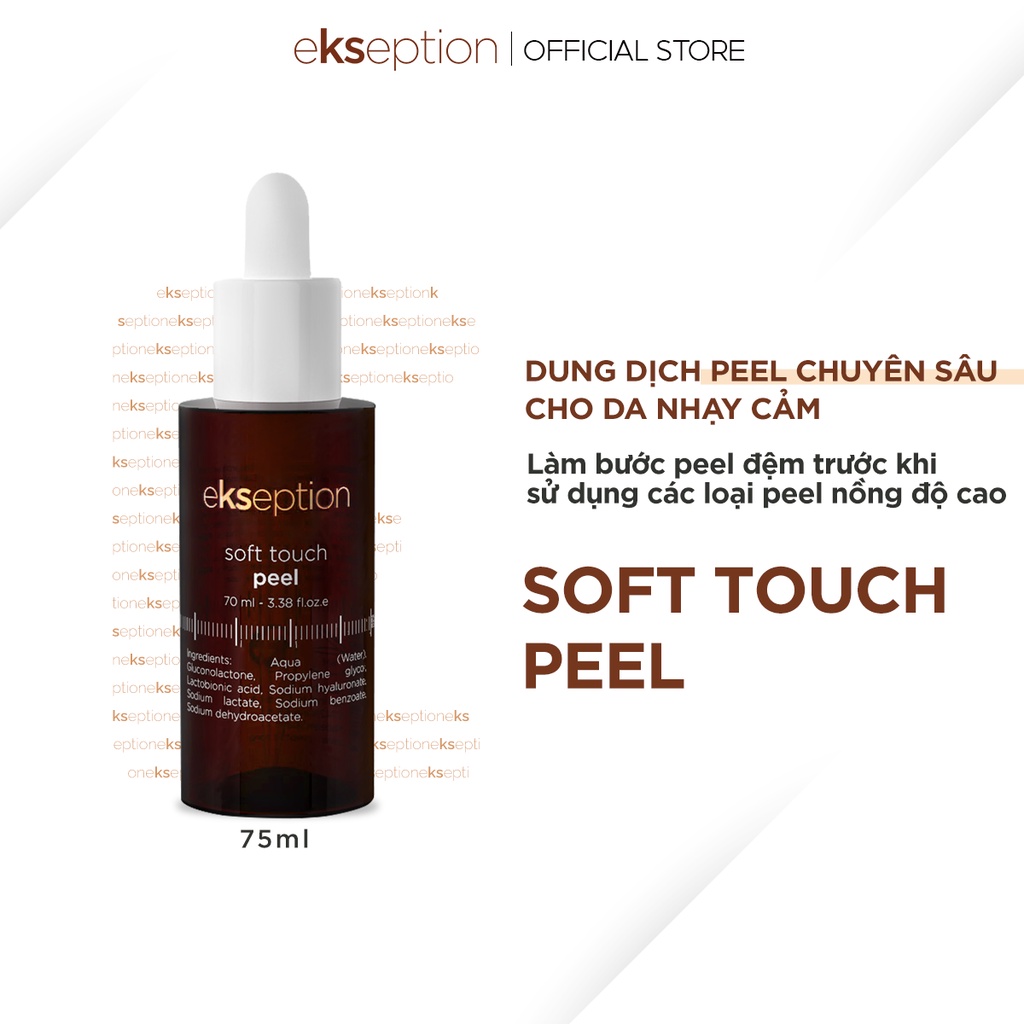 Tinh chất peel da Ekseption Soft touch 70ml cân bằng pH, khởi đầu bước peel