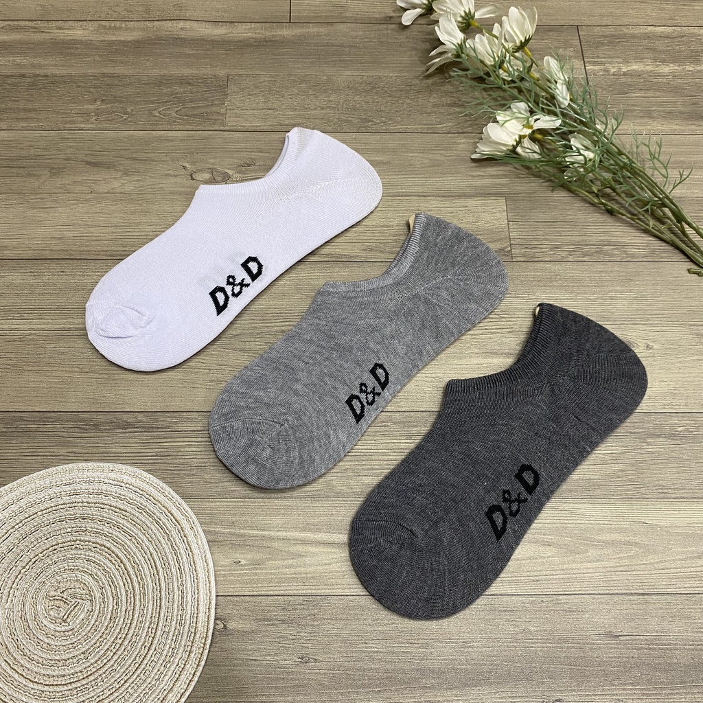 Tất vớ lười nam nữ thời trang unisex 3 màu cơ bản phối chữ trẻ trung - TV19