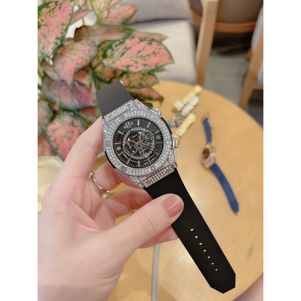 Đồng Hồ Thời Trang Nam Nữ HB602 Cặp Đôi - Dây Hương Vani Cao Cấp- Bảo hành 12 tháng