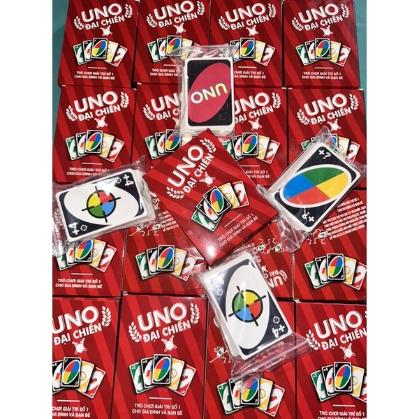 Bộ bài UNO Full 152 lá bài đầy đủ nhất gồm Bộ UNO cơ bản và 2 bản mở rộng 1 và 2