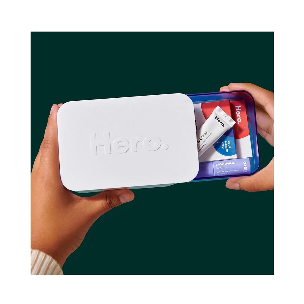 Set dán mụn, serum - dưỡng mini Hero Cosmetics