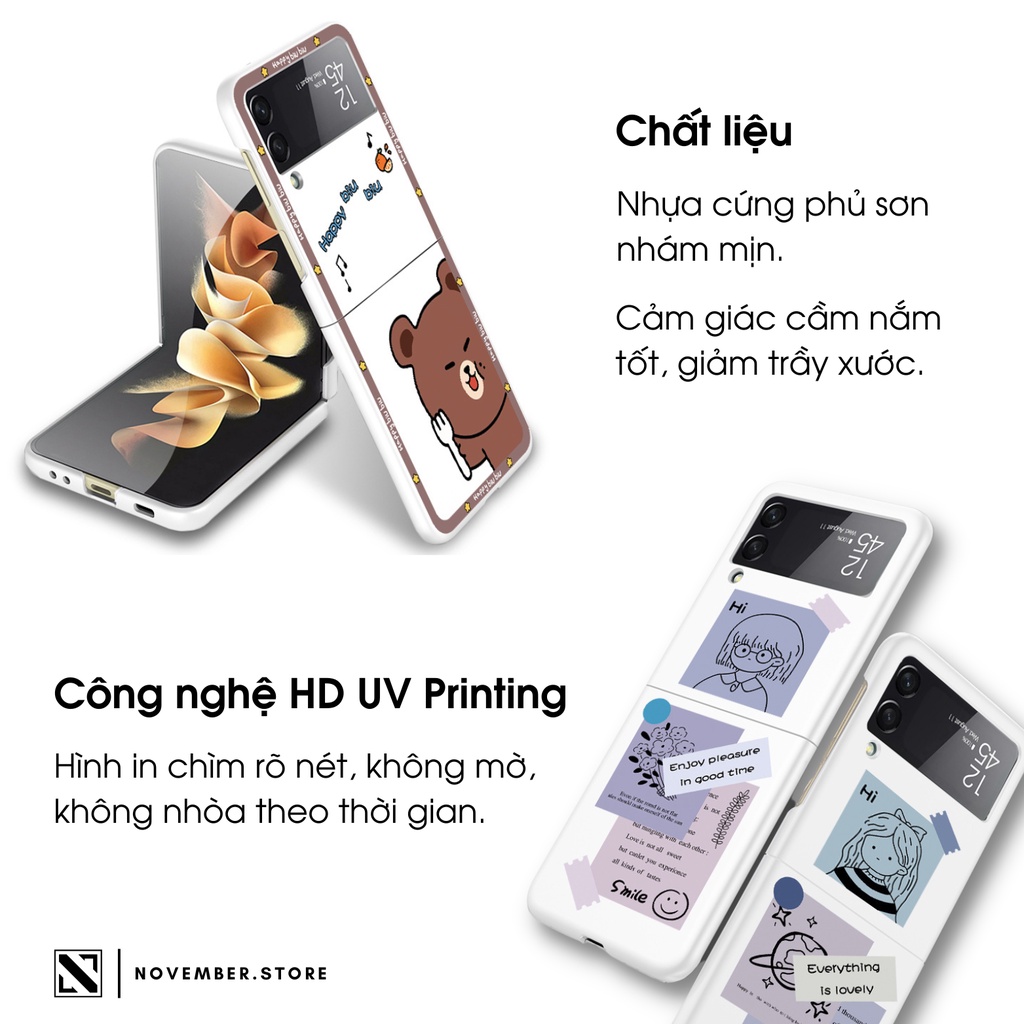 Ốp lưng cho Samsung Galaxy Z Flip 3 / Galaxy Z Flip3 / Galaxy ZFlip3 hoạt hình dễ thương