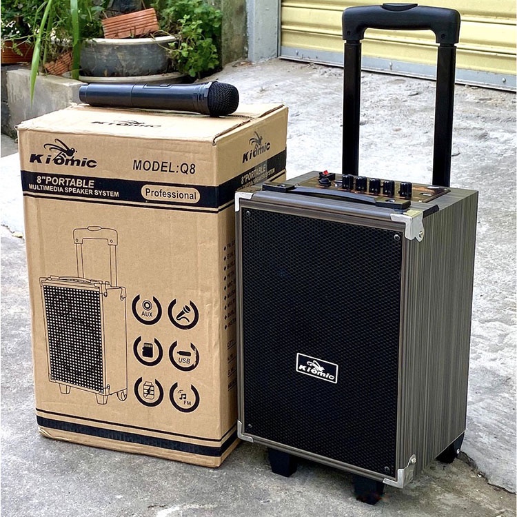 Loa Karaoke Kiomic Q8 Pro Hát Siêu Hay Mẫu Mới 2022 - BH 24T