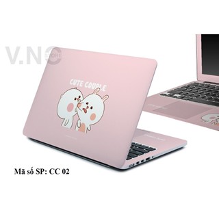 Decal dán laptop cute couple VNO SKIN các dòng máy laptop