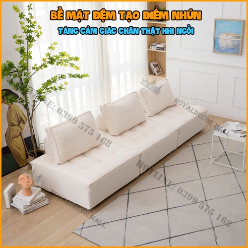 Ghế Sofa Tatami, Ghế Sofa Phong Cách Tối Giản, Bọc Vải Cashmere  - Nội Thất Phòng Khách | BigBuy360 - bigbuy360.vn