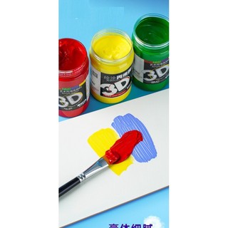 Màu Acrylic 3D 300ml vẽ tranh tường,tên vải,....