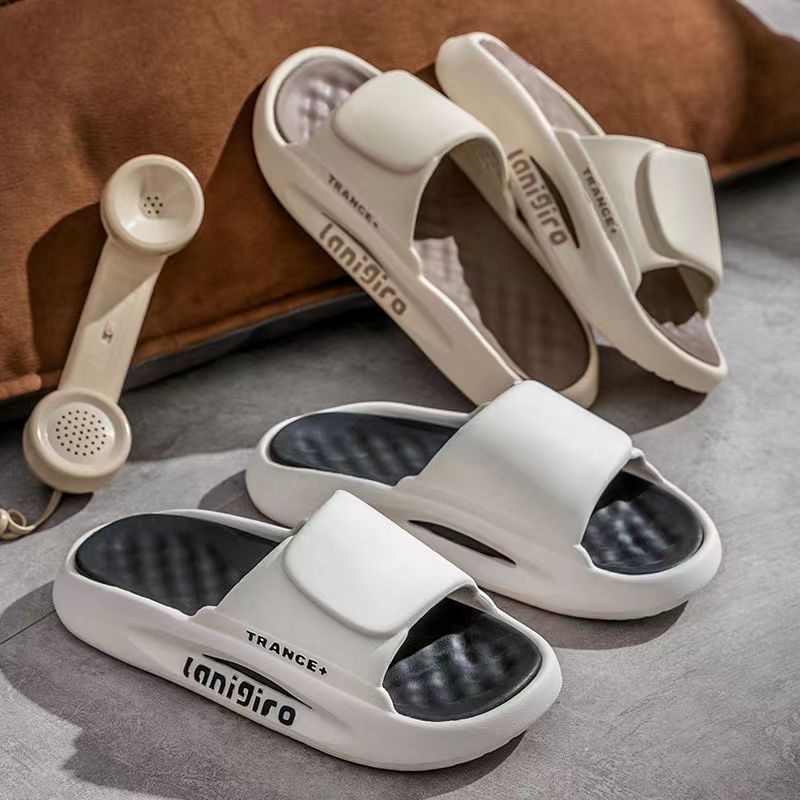 Slippers men's summer outdoor wear home indoor anti-slip deodorant couple sandals and slippers