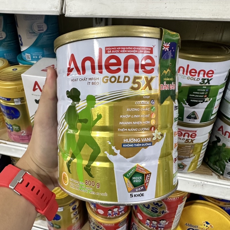 [Mẫu mới] Sữa bột Anlene Gold 3X 5X 800G