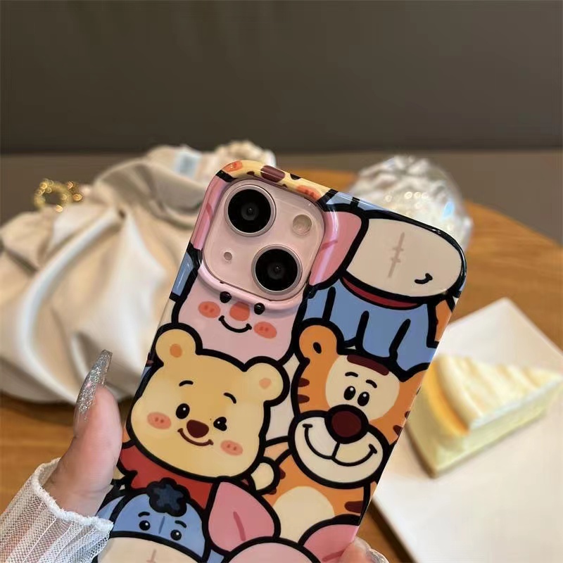 Ốp điện thoại acrylic in hoạt hình thú thích hợp cho Iphone 13promax Apple 12 11 14