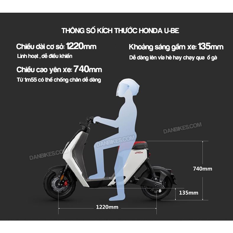 XE ĐIỆN ĐÔ THỊ HONDA UBE  DANBIKES