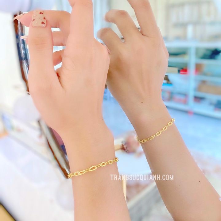 LẮC TAY TITAN XÍCH CHẠM KHÍA SANG CHẢNH