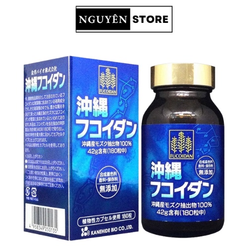 Viên uống Fucoidan xanh Nhật Bản 180 viên