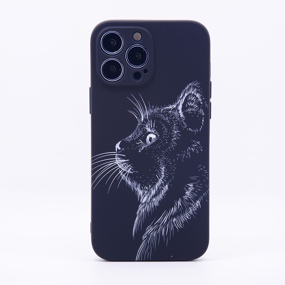 Ốp Điện Thoại TPU Mềm Dạ Quang In Hình Thú Hoạt Hình Cho iPhone 14 14Plus 14Pro Max