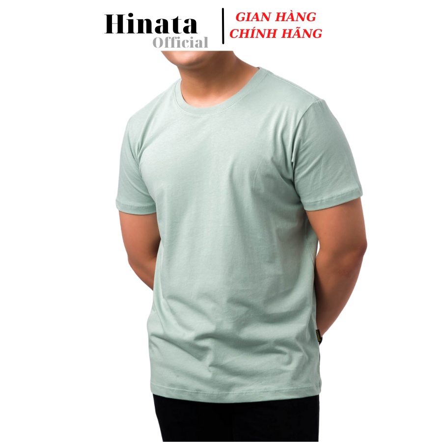Áo Thun Nam Trơn Cổ Tròn, Áo Phông Nam Basic 100 Cotton Cao Cấp Hàng Hiệu Đẹp Thoáng Mát Tay Ngắn Màu Bạc Hà