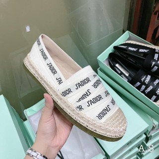 Giày Lười Slip On Nữ Cói Phối Canvas