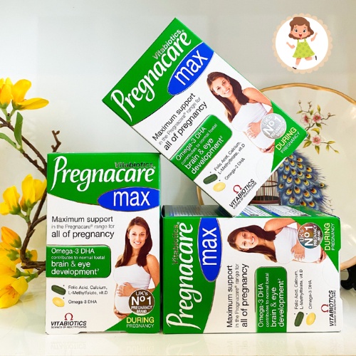 Vitamin tổng hợp cho bà bầu Pregnacare max hộp 84 viên