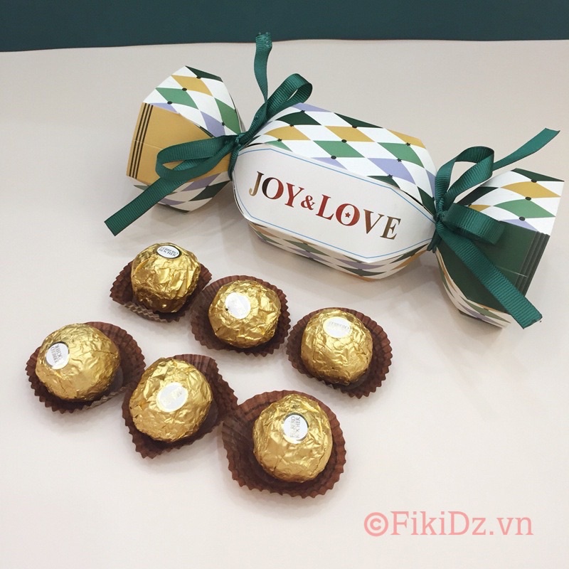 Hộp quà tặng dáng viên kẹo hộp đựng kẹo giỏ quà Tết