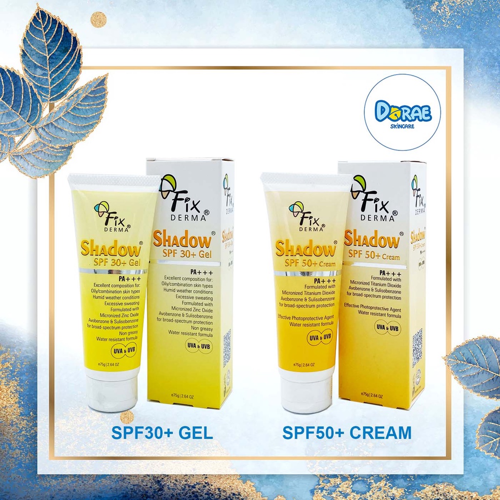 ✅ Gel chống nắng da mặt Fixderma Shadow SPF 30+