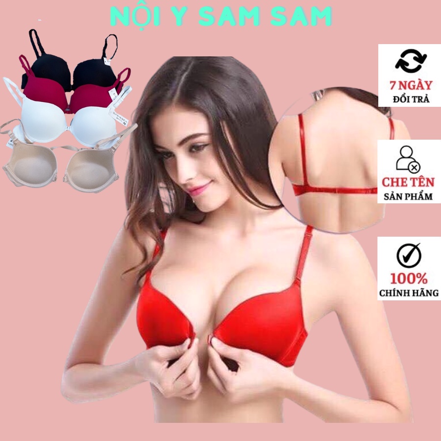 Áo Ngực Cài Trước Đệm Lót Mút Dày Vừa 2,5cm SAM SAM Có Gọng size 34 và 36