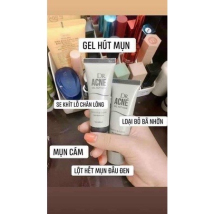 Gel Lột Mụn Đầu Đen- DR.ACNE - Hút sạch mụn cám, mụn đầu đen. Thải độc chì- Sáng da