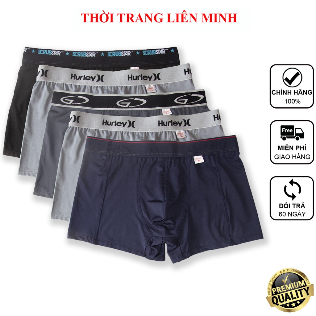 Combo 3 Quần lót nam boxer thun lạnh 4 chiều CITYMEN nhiều lưng cao cấp sịp đùi nam