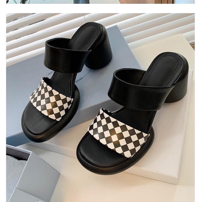 Guốc gót nhập đế 6p