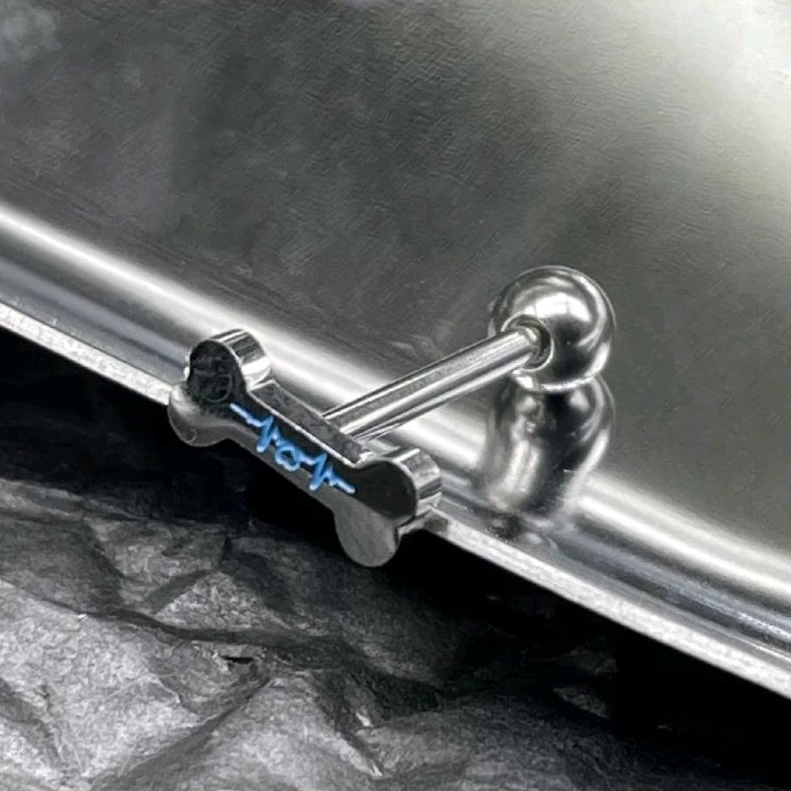 KHUYÊN LƯỠI - Khuyên Lưỡi Hình Xương - Khuyên Thép Y Tế Không Gỉ - Khuyên xỏ lưỡi