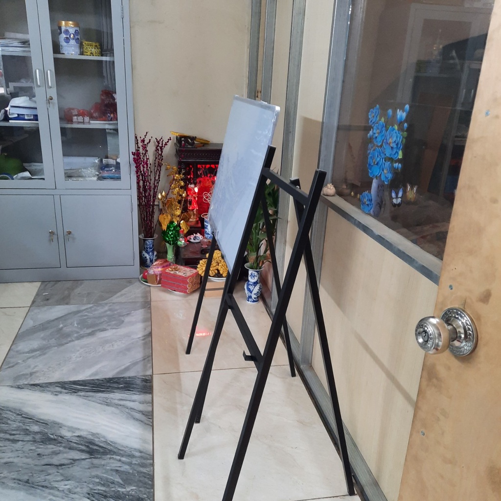 Giá vẽ tranh 1.2m và 1.3m - Giá Đỡ bảng viết bằng Sắt NÂNG hạ