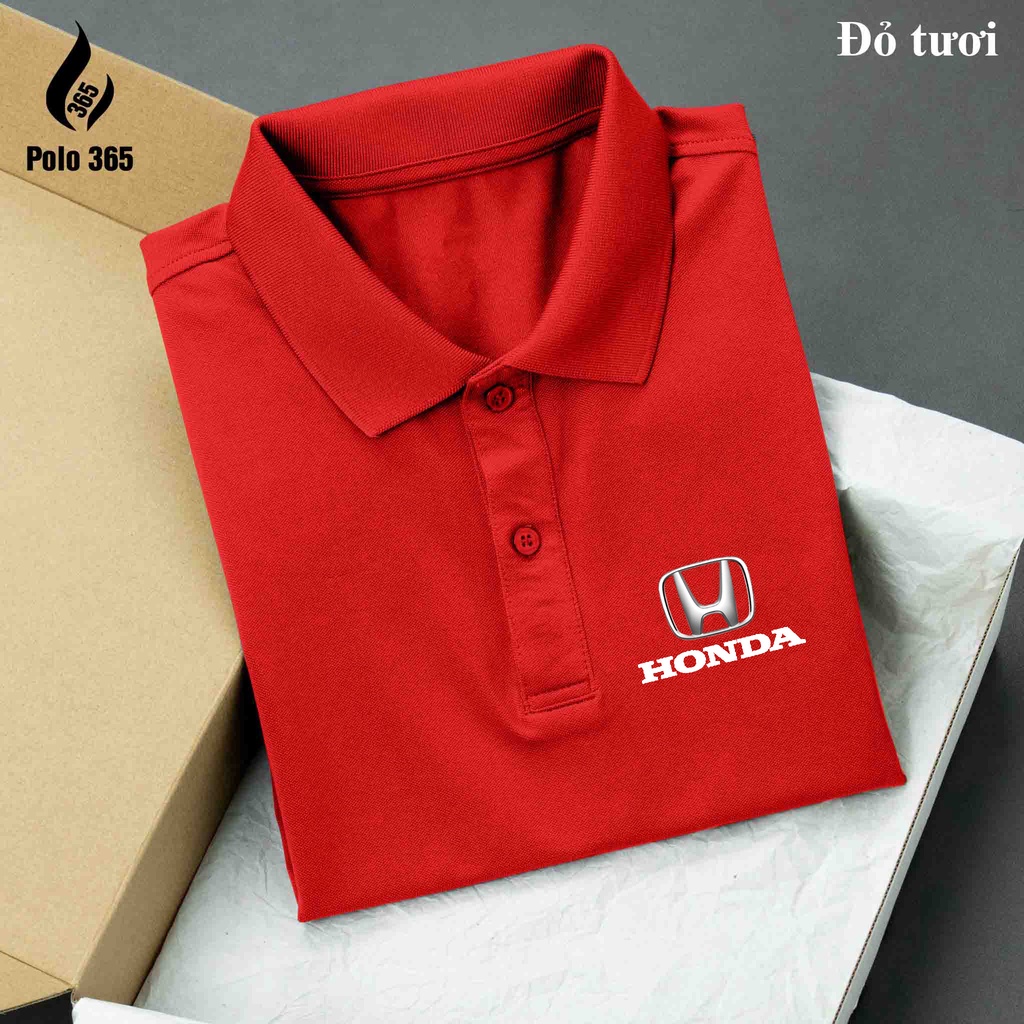 Áo thun Polo Honda - Áo polo các hãng xe chất cá sấu poly 4c - polo 365