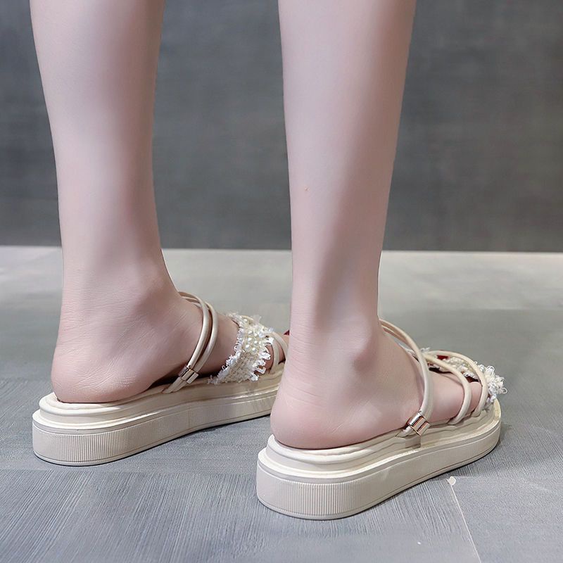 Xăng đan hai đi phong cách tiên nữ đế dày mùa hè cho nữ