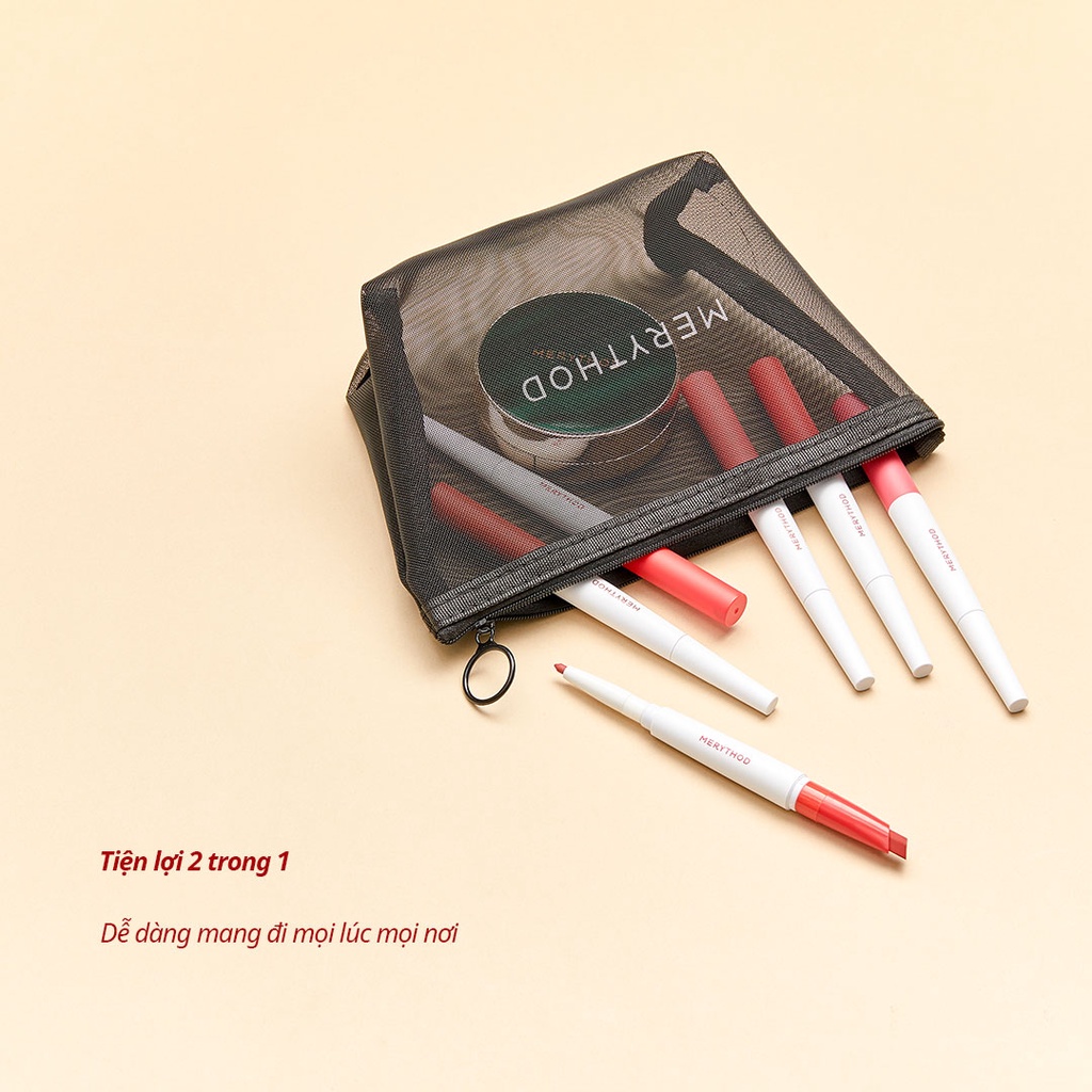 Son môi + chì kẻ viền môi MERYTHOD thiết kế 2 trong 1 Reel Edge Dual Lip
