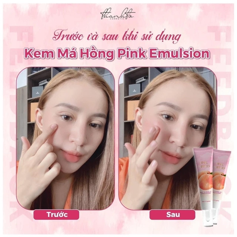 Kem Dưỡng Má Hồng Pink Emulsion thanh tô