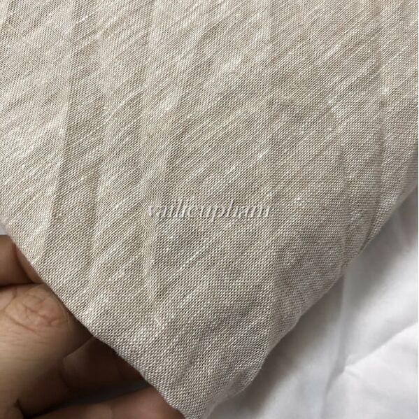 Vải Linen Mộc Mềm Mát Không Giãn Khổ 1.5m