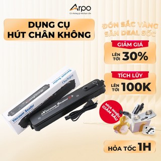 Máy Hút Chân Không Thực Phẩm Vacuum Sealer Mini Có Chế Độ Hàn Miệng Túi - Sử Dụng 1 Nút Bấm - Máy Hút Chân Không Màu Đen