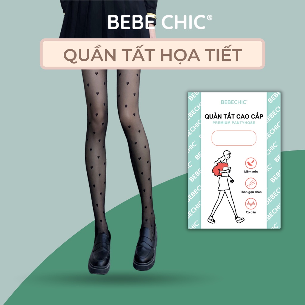 Quần Tất Hoạ Tiết Trái Tim - Chấm Bi Cao Cấp BEBECHIC QT03