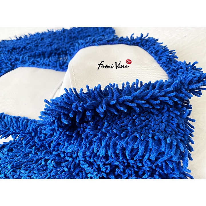 COMBO 3 Bông lau nhà san hô 60cm thay thế cây lau nhà công nghiệp,Nùi bẹ sợi microfiber thấm hút tiện lợi