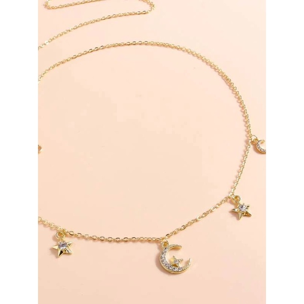 Dây chuyên eo dây eo thắt lưng eo chuỗi eo vòng bụng moon star mặt trăng sao dalla accessories