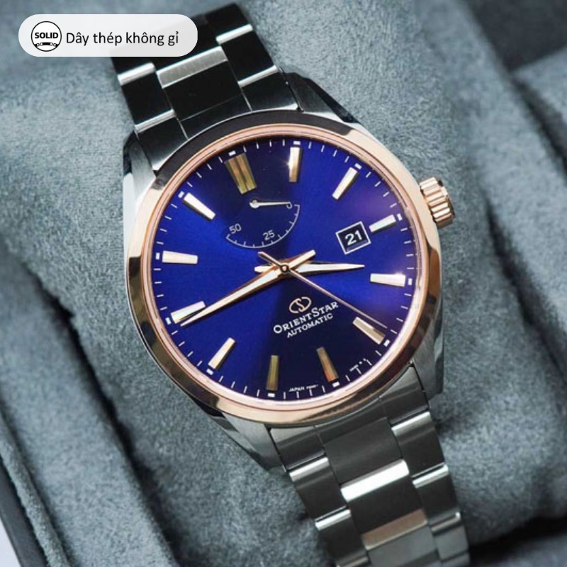 Đồng hồ cơ nam Orient Star Watch Contemporary RE-AU04 Phiên bản đặc biệt lộ máy mặt kính Sapphire dây thép chính hãng